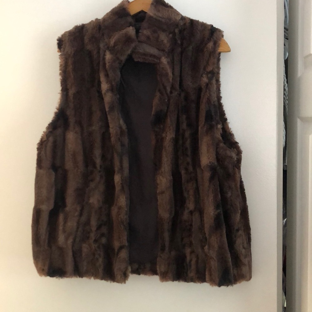 Faux fur vest